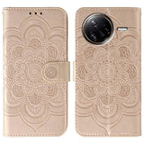Sun Mandala Embossing Pattern Phone Leather Case, For Xiaomi 17 Pro, For Xiaomi 17, For Xiaomi 15T Pro 5G, For Xiaomi 15T 5G, For Xiaomi Poco F7 Ultra / Redmi K80 Pro, For Xiaomi Poco F7 Pro / Redmi K80