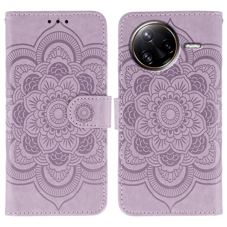 Sun Mandala Embossing Pattern Phone Leather Case, For Xiaomi 17 Pro, For Xiaomi 17, For Xiaomi 15T Pro 5G, For Xiaomi 15T 5G, For Xiaomi Poco F7 Ultra / Redmi K80 Pro, For Xiaomi Poco F7 Pro / Redmi K80