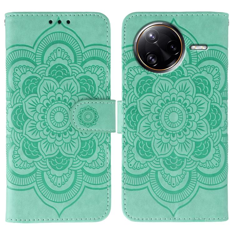 Sun Mandala Embossing Pattern Phone Leather Case, For Xiaomi 17 Pro, For Xiaomi 17, For Xiaomi 15T Pro 5G, For Xiaomi 15T 5G, For Xiaomi Poco F7 Ultra / Redmi K80 Pro, For Xiaomi Poco F7 Pro / Redmi K80