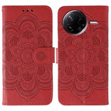 Sun Mandala Embossing Pattern Phone Leather Case, For Xiaomi 17 Pro, For Xiaomi 17, For Xiaomi 15T Pro 5G, For Xiaomi 15T 5G, For Xiaomi Poco F7 Ultra / Redmi K80 Pro, For Xiaomi Poco F7 Pro / Redmi K80
