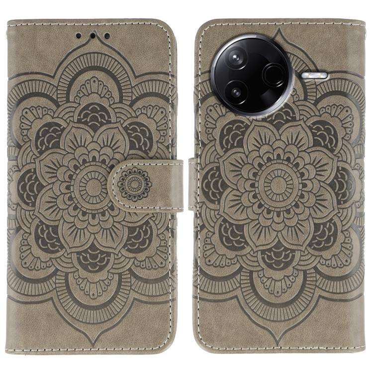 Sun Mandala Embossing Pattern Phone Leather Case, For Xiaomi 17 Pro, For Xiaomi 17, For Xiaomi 15T Pro 5G, For Xiaomi 15T 5G, For Xiaomi Poco F7 Ultra / Redmi K80 Pro, For Xiaomi Poco F7 Pro / Redmi K80