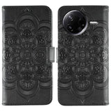 Sun Mandala Embossing Pattern Phone Leather Case, For Xiaomi 17 Pro, For Xiaomi 17, For Xiaomi 15T Pro 5G, For Xiaomi 15T 5G, For Xiaomi Poco F7 Ultra / Redmi K80 Pro, For Xiaomi Poco F7 Pro / Redmi K80