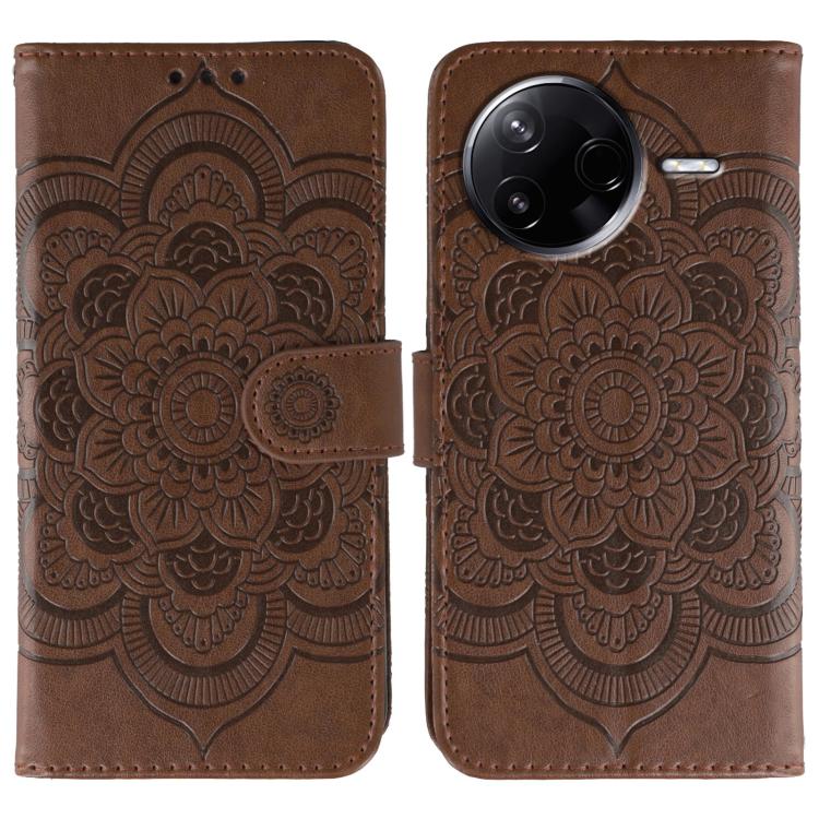 Sun Mandala Embossing Pattern Phone Leather Case, For Xiaomi 17 Pro, For Xiaomi 17, For Xiaomi 15T Pro 5G, For Xiaomi 15T 5G, For Xiaomi Poco F7 Ultra / Redmi K80 Pro, For Xiaomi Poco F7 Pro / Redmi K80