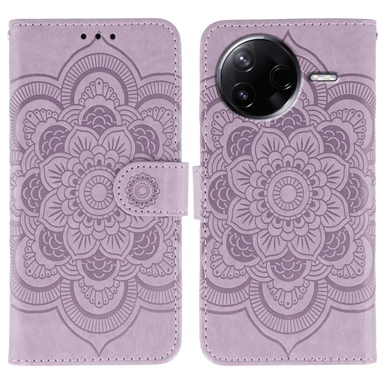 Sun Mandala Embossing Pattern Phone Leather Case, For Xiaomi 17 Pro, For Xiaomi 17, For Xiaomi 15T Pro 5G, For Xiaomi 15T 5G, For Xiaomi Poco F7 Ultra / Redmi K80 Pro, For Xiaomi Poco F7 Pro / Redmi K80