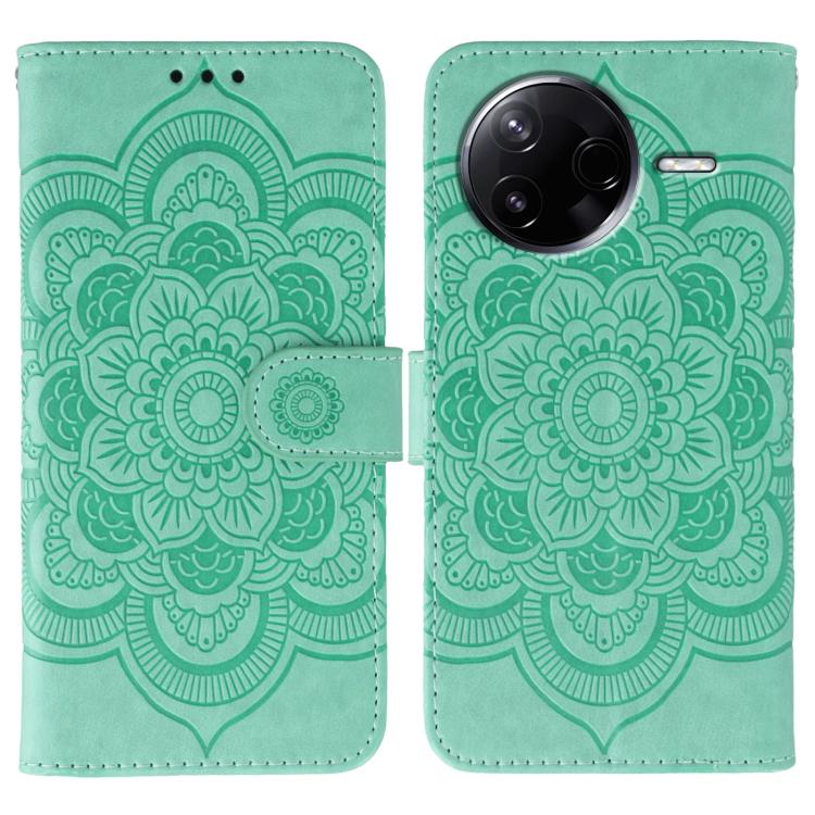 Sun Mandala Embossing Pattern Phone Leather Case, For Xiaomi 17 Pro, For Xiaomi 17, For Xiaomi 15T Pro 5G, For Xiaomi 15T 5G, For Xiaomi Poco F7 Ultra / Redmi K80 Pro, For Xiaomi Poco F7 Pro / Redmi K80