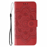 Sun Mandala Embossing Pattern Phone Leather Case, For Xiaomi 17 Pro, For Xiaomi 17, For Xiaomi 15T Pro 5G, For Xiaomi 15T 5G, For Xiaomi Poco F7 Ultra / Redmi K80 Pro, For Xiaomi Poco F7 Pro / Redmi K80