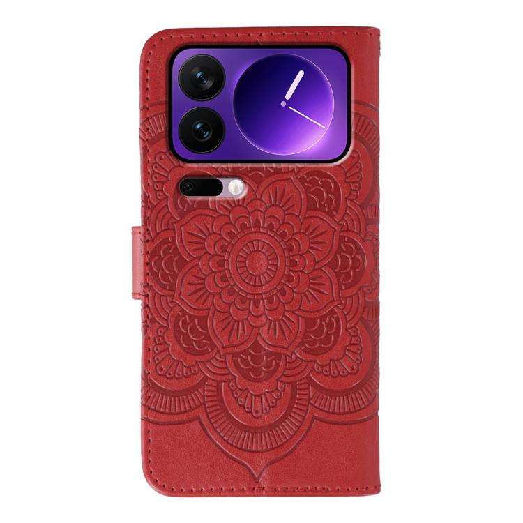 Sun Mandala Embossing Pattern Phone Leather Case, For Xiaomi 17 Pro, For Xiaomi 17, For Xiaomi 15T Pro 5G, For Xiaomi 15T 5G, For Xiaomi Poco F7 Ultra / Redmi K80 Pro, For Xiaomi Poco F7 Pro / Redmi K80
