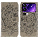 Sun Mandala Embossing Pattern Phone Leather Case, For Xiaomi 17 Pro, For Xiaomi 17, For Xiaomi 15T Pro 5G, For Xiaomi 15T 5G, For Xiaomi Poco F7 Ultra / Redmi K80 Pro, For Xiaomi Poco F7 Pro / Redmi K80