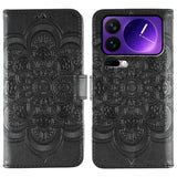 Sun Mandala Embossing Pattern Phone Leather Case, For Xiaomi 17 Pro, For Xiaomi 17, For Xiaomi 15T Pro 5G, For Xiaomi 15T 5G, For Xiaomi Poco F7 Ultra / Redmi K80 Pro, For Xiaomi Poco F7 Pro / Redmi K80