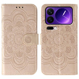 Sun Mandala Embossing Pattern Phone Leather Case, For Xiaomi 17 Pro, For Xiaomi 17, For Xiaomi 15T Pro 5G, For Xiaomi 15T 5G, For Xiaomi Poco F7 Ultra / Redmi K80 Pro, For Xiaomi Poco F7 Pro / Redmi K80