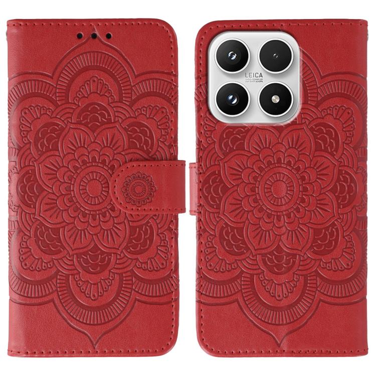 Sun Mandala Embossing Pattern Phone Leather Case, For Xiaomi 17 Pro, For Xiaomi 17, For Xiaomi 15T Pro 5G, For Xiaomi 15T 5G, For Xiaomi Poco F7 Ultra / Redmi K80 Pro, For Xiaomi Poco F7 Pro / Redmi K80