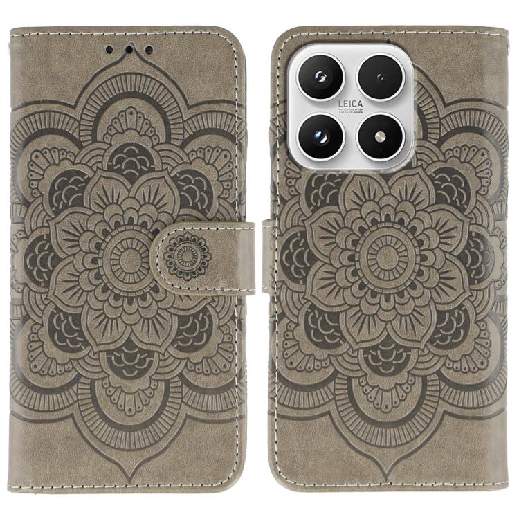 Sun Mandala Embossing Pattern Phone Leather Case, For Xiaomi 17 Pro, For Xiaomi 17, For Xiaomi 15T Pro 5G, For Xiaomi 15T 5G, For Xiaomi Poco F7 Ultra / Redmi K80 Pro, For Xiaomi Poco F7 Pro / Redmi K80