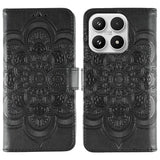 Sun Mandala Embossing Pattern Phone Leather Case, For Xiaomi 17 Pro, For Xiaomi 17, For Xiaomi 15T Pro 5G, For Xiaomi 15T 5G, For Xiaomi Poco F7 Ultra / Redmi K80 Pro, For Xiaomi Poco F7 Pro / Redmi K80