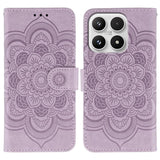 Sun Mandala Embossing Pattern Phone Leather Case, For Xiaomi 17 Pro, For Xiaomi 17, For Xiaomi 15T Pro 5G, For Xiaomi 15T 5G, For Xiaomi Poco F7 Ultra / Redmi K80 Pro, For Xiaomi Poco F7 Pro / Redmi K80