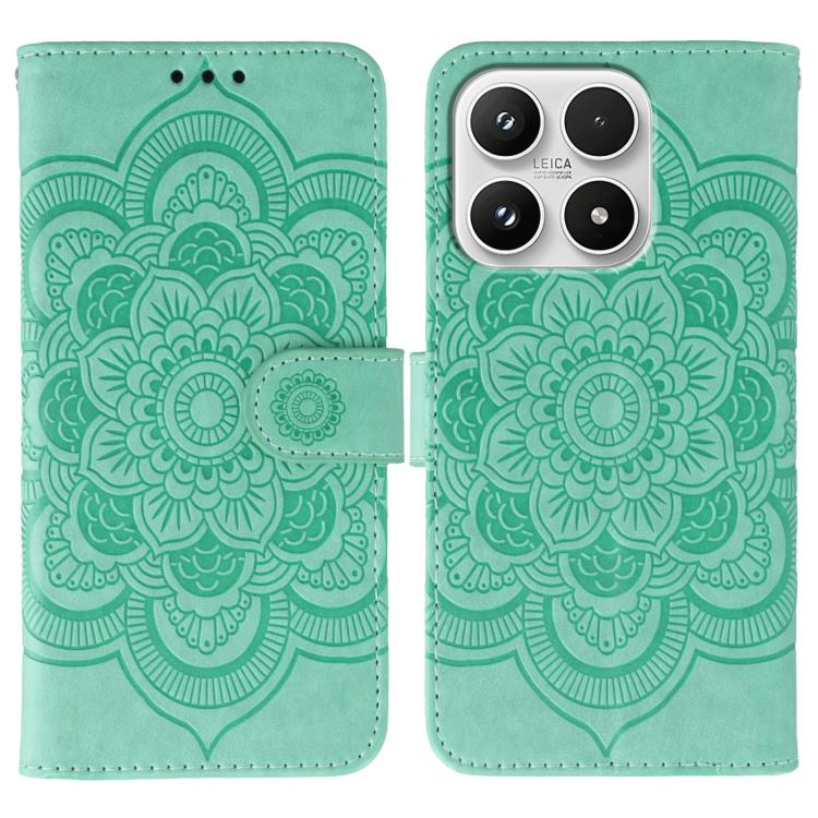 Sun Mandala Embossing Pattern Phone Leather Case, For Xiaomi 17 Pro, For Xiaomi 17, For Xiaomi 15T Pro 5G, For Xiaomi 15T 5G, For Xiaomi Poco F7 Ultra / Redmi K80 Pro, For Xiaomi Poco F7 Pro / Redmi K80