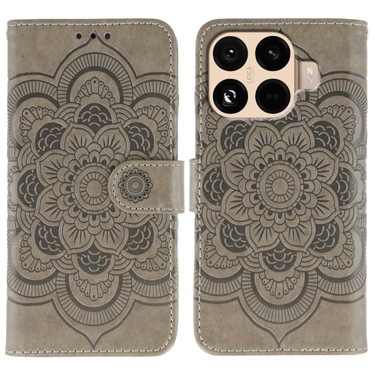 Sun Mandala Embossing Pattern Phone Leather Case, For Xiaomi 17 Pro, For Xiaomi 17, For Xiaomi 15T Pro 5G, For Xiaomi 15T 5G, For Xiaomi Poco F7 Ultra / Redmi K80 Pro, For Xiaomi Poco F7 Pro / Redmi K80
