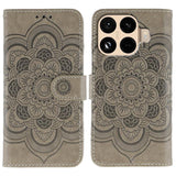 Sun Mandala Embossing Pattern Phone Leather Case, For Xiaomi 17 Pro, For Xiaomi 17, For Xiaomi 15T Pro 5G, For Xiaomi 15T 5G, For Xiaomi Poco F7 Ultra / Redmi K80 Pro, For Xiaomi Poco F7 Pro / Redmi K80