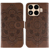 Sun Mandala Embossing Pattern Phone Leather Case, For Xiaomi 17 Pro, For Xiaomi 17, For Xiaomi 15T Pro 5G, For Xiaomi 15T 5G, For Xiaomi Poco F7 Ultra / Redmi K80 Pro, For Xiaomi Poco F7 Pro / Redmi K80