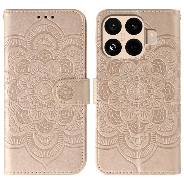 Sun Mandala Embossing Pattern Phone Leather Case, For Xiaomi 17 Pro, For Xiaomi 17, For Xiaomi 15T Pro 5G, For Xiaomi 15T 5G, For Xiaomi Poco F7 Ultra / Redmi K80 Pro, For Xiaomi Poco F7 Pro / Redmi K80