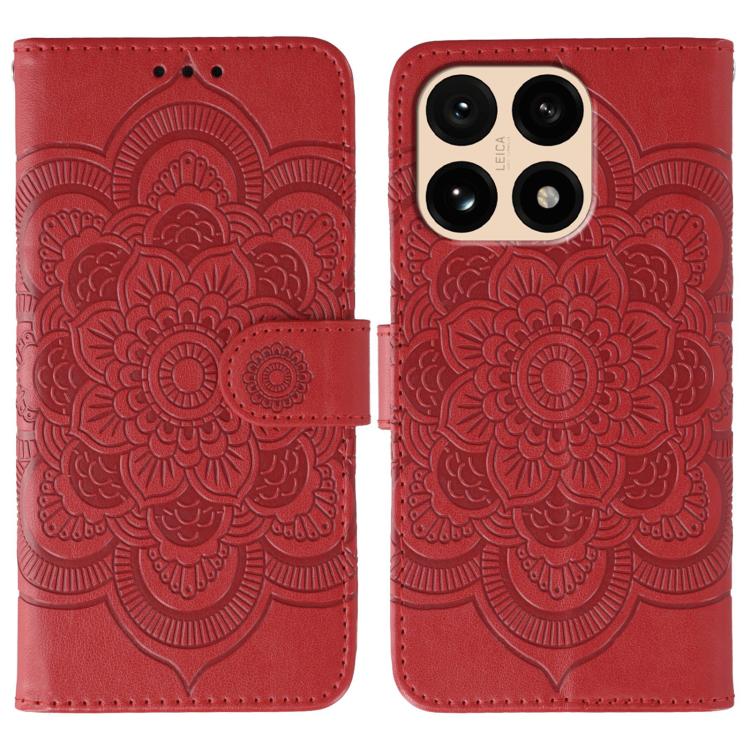 Sun Mandala Embossing Pattern Phone Leather Case, For Xiaomi 17 Pro, For Xiaomi 17, For Xiaomi 15T Pro 5G, For Xiaomi 15T 5G, For Xiaomi Poco F7 Ultra / Redmi K80 Pro, For Xiaomi Poco F7 Pro / Redmi K80