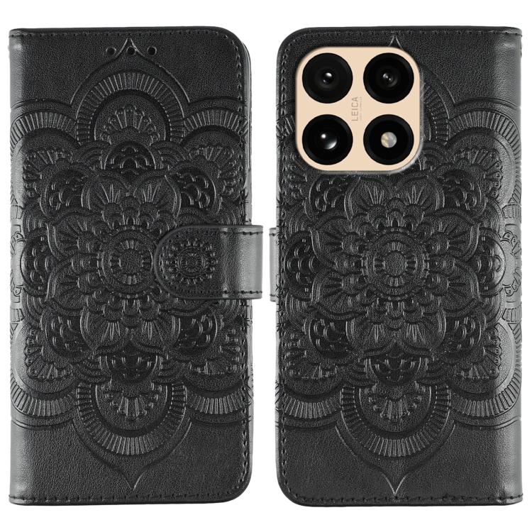 Sun Mandala Embossing Pattern Phone Leather Case, For Xiaomi 17 Pro, For Xiaomi 17, For Xiaomi 15T Pro 5G, For Xiaomi 15T 5G, For Xiaomi Poco F7 Ultra / Redmi K80 Pro, For Xiaomi Poco F7 Pro / Redmi K80
