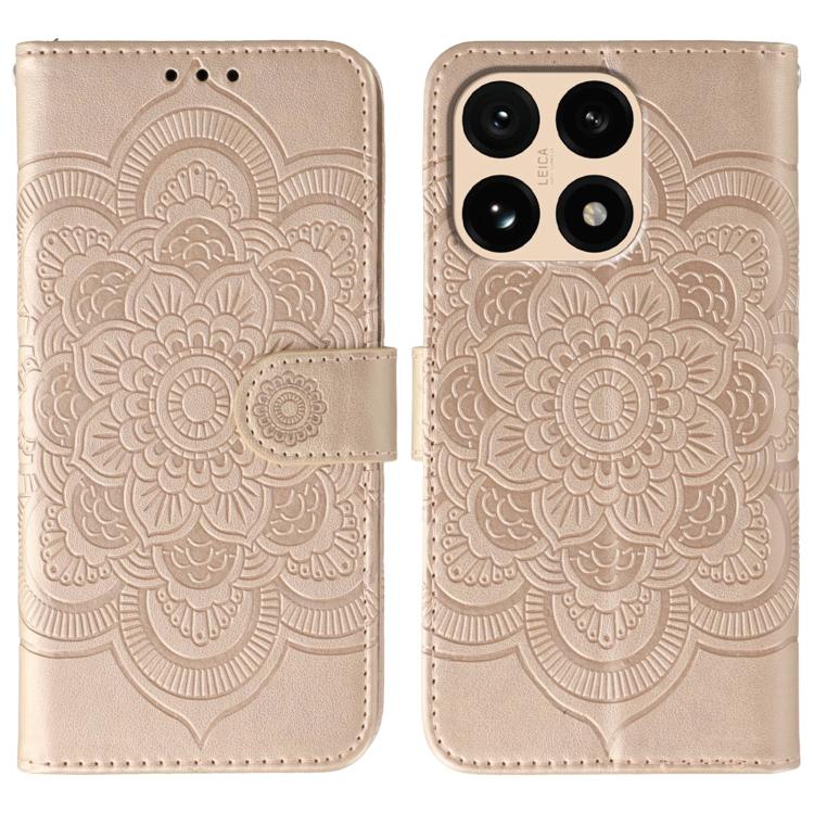 Sun Mandala Embossing Pattern Phone Leather Case, For Xiaomi 17 Pro, For Xiaomi 17, For Xiaomi 15T Pro 5G, For Xiaomi 15T 5G, For Xiaomi Poco F7 Ultra / Redmi K80 Pro, For Xiaomi Poco F7 Pro / Redmi K80