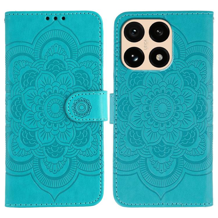 Sun Mandala Embossing Pattern Phone Leather Case, For Xiaomi 17 Pro, For Xiaomi 17, For Xiaomi 15T Pro 5G, For Xiaomi 15T 5G, For Xiaomi Poco F7 Ultra / Redmi K80 Pro, For Xiaomi Poco F7 Pro / Redmi K80