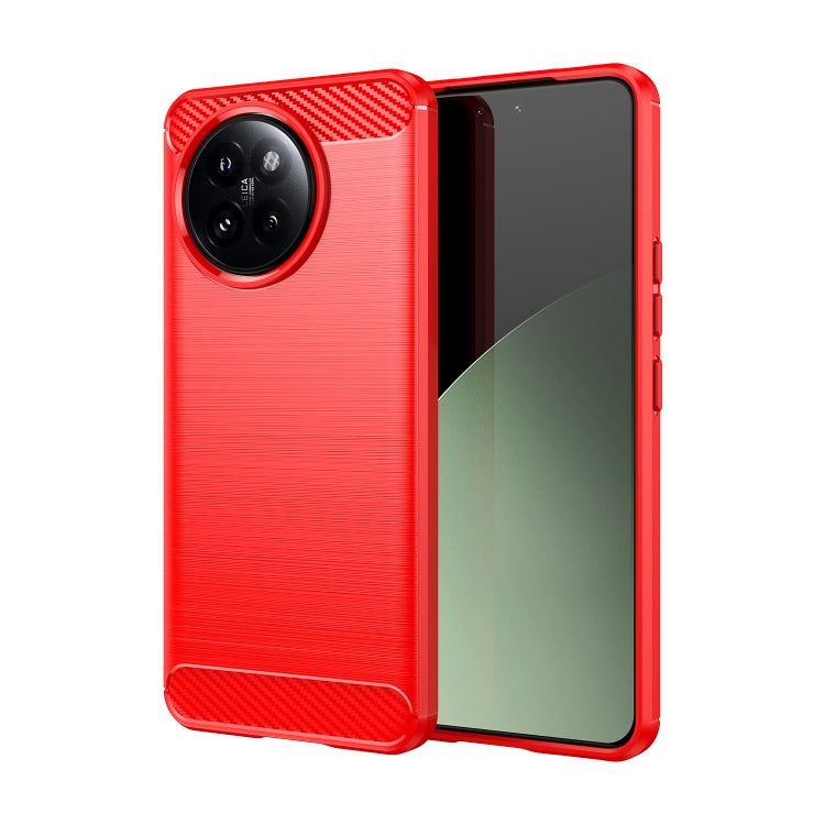Carbon Fiber Brushed Texture TPU Phone Case, For Xiaomi 14T Pro, For Xiaomi 14 Civi, For Xiaomi Civi 4 Pro