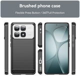 Carbon Fiber Brushed Texture TPU Phone Case, For Xiaomi 14T Pro, For Xiaomi 14 Civi, For Xiaomi Civi 4 Pro