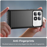 Carbon Fiber Brushed Texture TPU Phone Case, For Xiaomi 14T Pro, For Xiaomi 14 Civi, For Xiaomi Civi 4 Pro