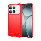 Carbon Fiber Brushed Texture TPU Phone Case, For Xiaomi 14T Pro, For Xiaomi 14 Civi, For Xiaomi Civi 4 Pro