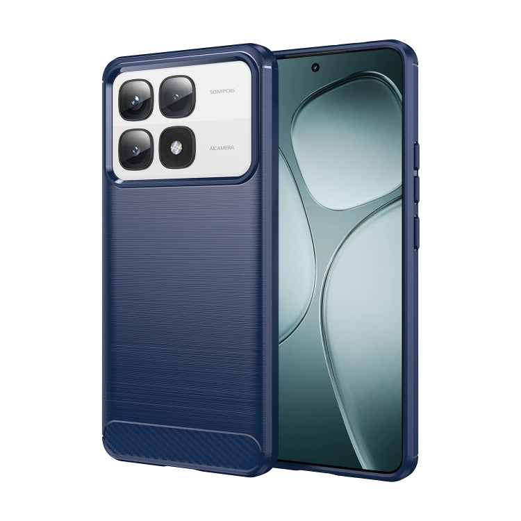 Carbon Fiber Brushed Texture TPU Phone Case, For Xiaomi 14T Pro, For Xiaomi 14 Civi, For Xiaomi Civi 4 Pro