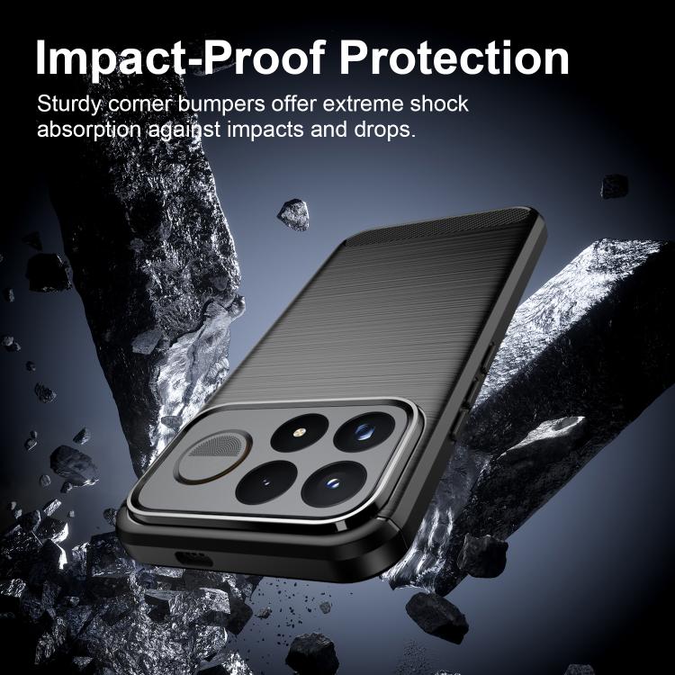 Carbon Fiber Brushed Texture TPU Phone Case, For Xiaomi Poco F9 Ultra 5G, For Xiaomi 17T Pro 5G, For Xiaomi 17T 5G, For Xiaomi Poco X8 Pro Max 5G, For Xiaomi Poco X8 Pro 5G, For Xiaomi 17 Ultra, For Xiaomi 17 Pro Max, For Xiaomi 17 Pro, For Xiaomi 17  ...