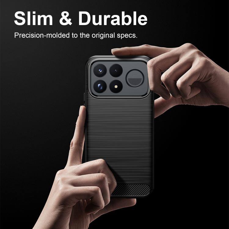 Carbon Fiber Brushed Texture TPU Phone Case, For Xiaomi Poco F9 Ultra 5G, For Xiaomi 17T Pro 5G, For Xiaomi 17T 5G, For Xiaomi Poco X8 Pro Max 5G, For Xiaomi Poco X8 Pro 5G, For Xiaomi 17 Ultra, For Xiaomi 17 Pro Max, For Xiaomi 17 Pro, For Xiaomi 17  ...