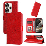 Embossed Sunflower Leather Phone Case, For Xiaomi 15T 5G, For Xiaomi 15 Ultra, For Xiaomi 15 Pro, For Xiaomi 15, For Xiaomi 14T Pro, For Xiaomi 14T, For Xiaomi Poco F6