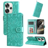 Embossed Sunflower Leather Phone Case, For Xiaomi 15T 5G, For Xiaomi 15 Ultra, For Xiaomi 15 Pro, For Xiaomi 15, For Xiaomi 14T Pro, For Xiaomi 14T, For Xiaomi Poco F6