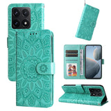 Embossed Sunflower Leather Phone Case, For Xiaomi 15T 5G, For Xiaomi 15 Ultra, For Xiaomi 15 Pro, For Xiaomi 15, For Xiaomi 14T Pro, For Xiaomi 14T, For Xiaomi Poco F6