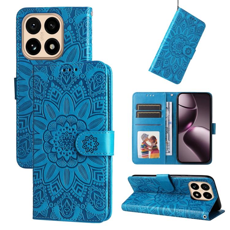 Embossed Sunflower Leather Phone Case, For Xiaomi 15T Pro 5G, For Xiaomi 15T 5G, For Xiaomi 15 Ultra, For Xiaomi 15 Pro, For Xiaomi 15, For Xiaomi 14T Pro, For Xiaomi 14T, For Xiaomi Poco F6