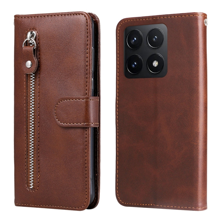 Fashion Calf Texture Zipper Leather Phone Case, For Xiaomi 15T 5G, For Xiaomi 15 Ultra, For Xiaomi 15 Pro, For Xiaomi 15, For Xiaomi 14T Pro, For Xiaomi 14T, For Xiaomi Poco F6