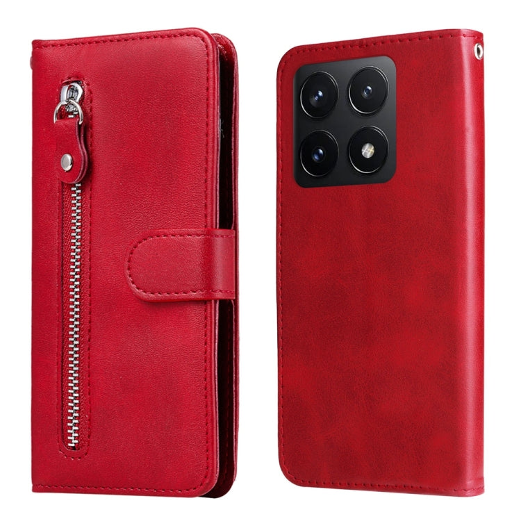 Fashion Calf Texture Zipper Leather Phone Case, For Xiaomi 15T 5G, For Xiaomi 15 Ultra, For Xiaomi 15 Pro, For Xiaomi 15, For Xiaomi 14T Pro, For Xiaomi 14T, For Xiaomi Poco F6