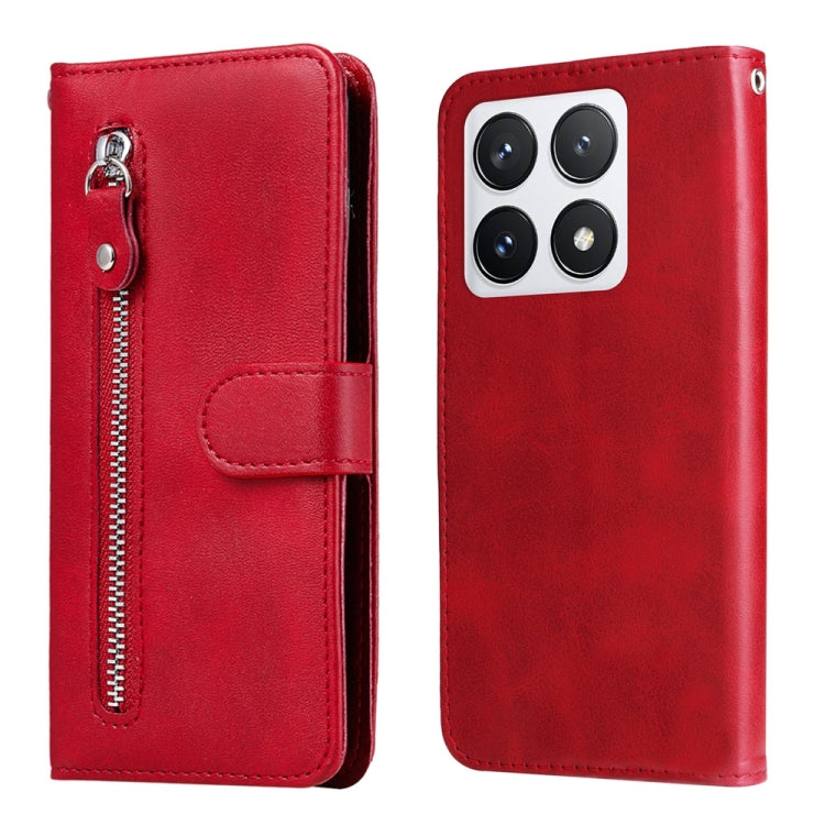 Fashion Calf Texture Zipper Leather Phone Case, For Xiaomi 15T 5G, For Xiaomi 15 Ultra, For Xiaomi 15 Pro, For Xiaomi 15, For Xiaomi 14T Pro, For Xiaomi 14T, For Xiaomi Poco F6