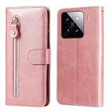 Fashion Calf Texture Zipper Leather Phone Case, For Xiaomi 15T 5G, For Xiaomi 15 Ultra, For Xiaomi 15 Pro, For Xiaomi 15, For Xiaomi 14T Pro, For Xiaomi 14T, For Xiaomi Poco F6