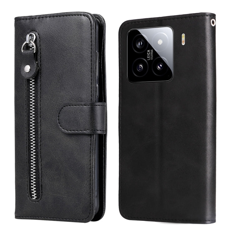 Fashion Calf Texture Zipper Leather Phone Case, For Xiaomi 15T 5G, For Xiaomi 15 Ultra, For Xiaomi 15 Pro, For Xiaomi 15, For Xiaomi 14T Pro, For Xiaomi 14T, For Xiaomi Poco F6
