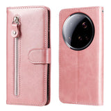 Fashion Calf Texture Zipper Leather Phone Case, For Xiaomi 15T Pro 5G, For Xiaomi 15T 5G, For Xiaomi 15 Ultra, For Xiaomi 15 Pro, For Xiaomi 15, For Xiaomi 14T Pro, For Xiaomi 14T, For Xiaomi Poco F6