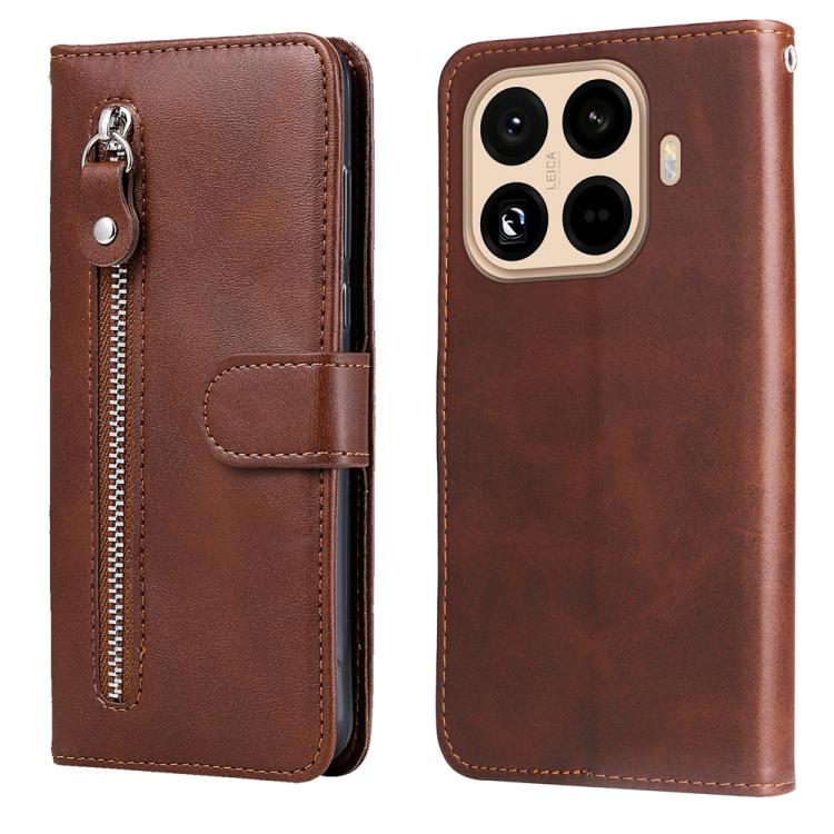 Fashion Calf Texture Zipper Leather Phone Case, For Xiaomi 15T Pro 5G, For Xiaomi 15T 5G, For Xiaomi 15 Ultra, For Xiaomi 15 Pro, For Xiaomi 15, For Xiaomi 14T Pro, For Xiaomi 14T, For Xiaomi Poco F6