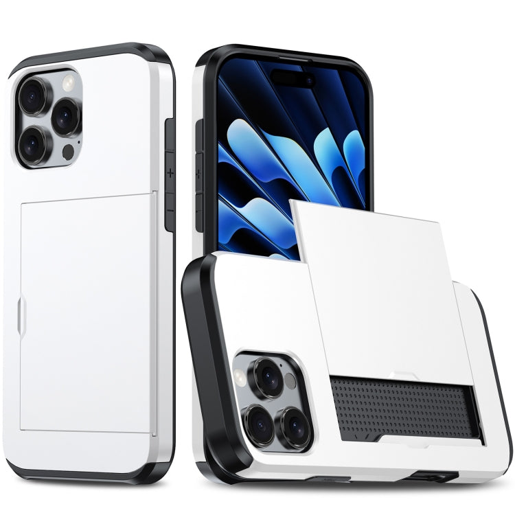 Shockproof Armor Phone Case with Card Slot, For iPhone 16 Pro Max, For iPhone 16 Pro, For iPhone 16 Plus, For iPhone 16