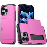 Shockproof Armor Phone Case with Card Slot, For iPhone 16 Pro Max, For iPhone 16 Pro, For iPhone 16 Plus, For iPhone 16