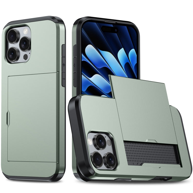 Shockproof Armor Phone Case with Card Slot, For iPhone 16 Pro Max, For iPhone 16 Pro, For iPhone 16 Plus, For iPhone 16