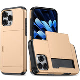Shockproof Armor Phone Case with Card Slot, For iPhone 16 Pro Max, For iPhone 16 Pro, For iPhone 16 Plus, For iPhone 16