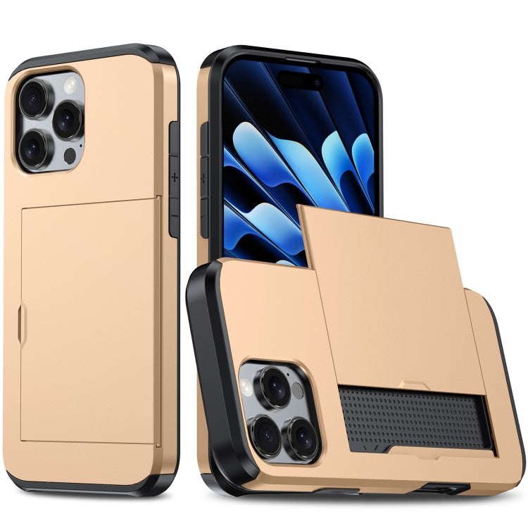 Shockproof Armor Phone Case with Card Slot, For iPhone 16 Pro Max, For iPhone 16 Pro, For iPhone 16 Plus, For iPhone 16